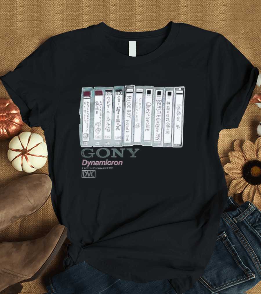 BEASTIE Glasgow 1999 Gony Dynamicron VHS Collection T-Shirt