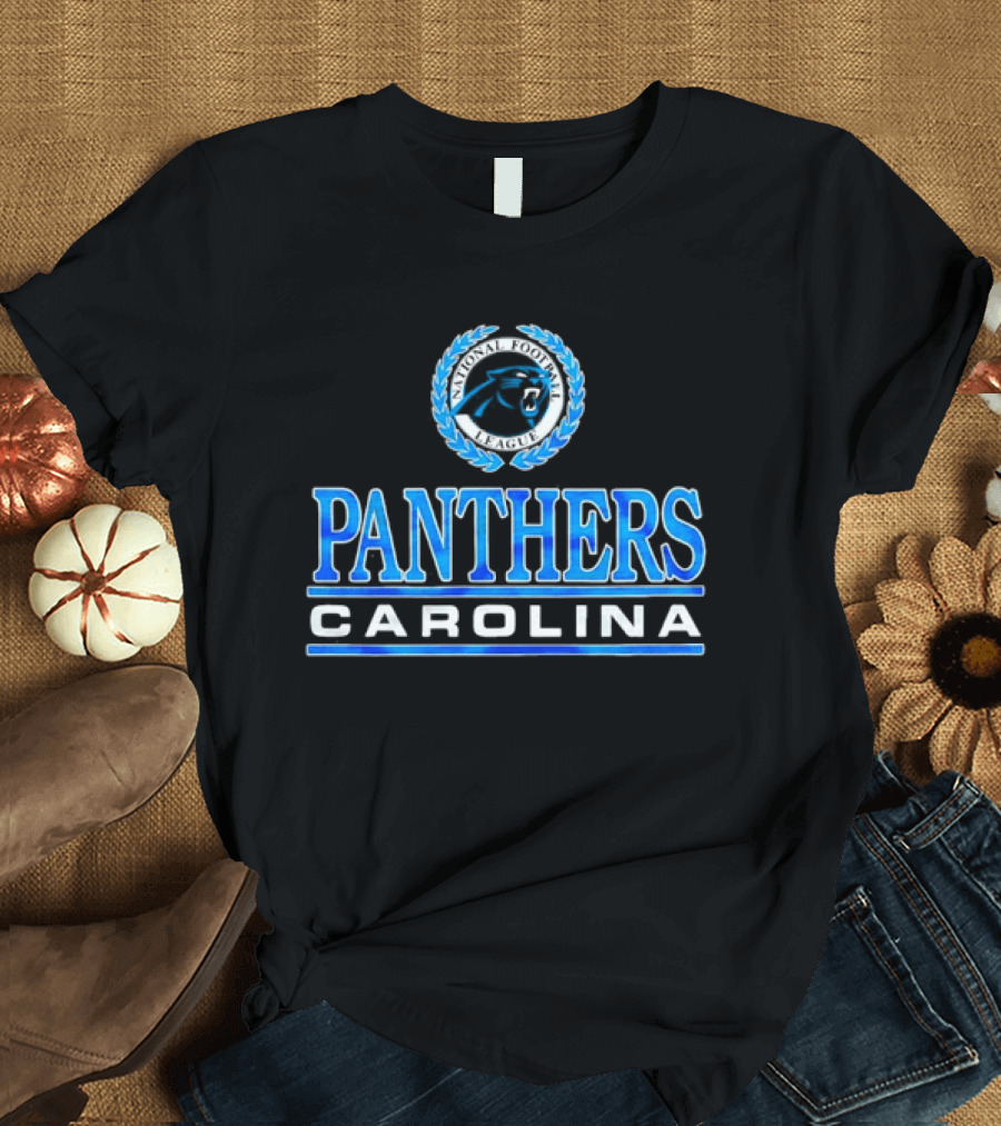 Carolina Panthers Blue Emblem Crest T-Shirt
