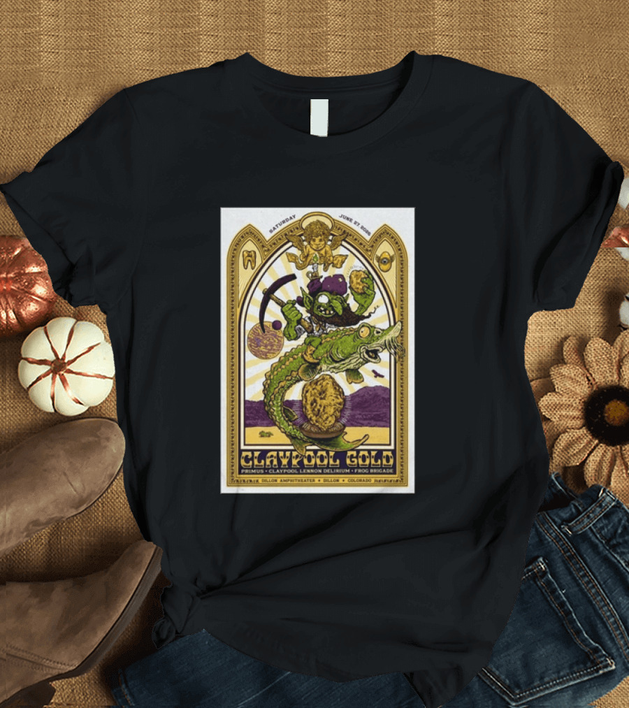 Primus Claypool Lennon Delirium Frog Brigade Dillon Amphitheater June 27 2026 T-Shirt
