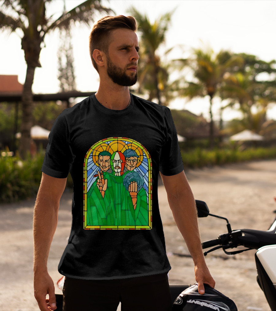 Conor McGregor Khabib Nurmagomedov Dustin Poirier MMA Ultimate Fighting Stained Glass T-Shirt