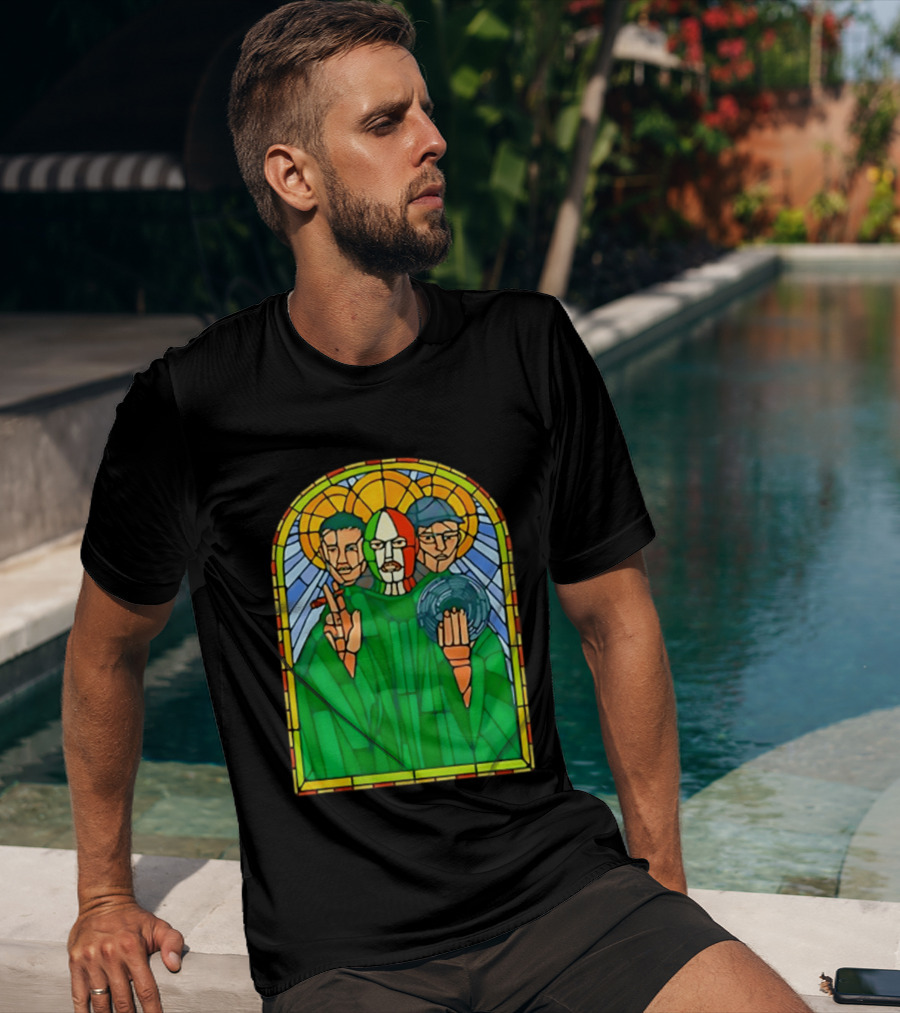 Conor McGregor Khabib Nurmagomedov Dustin Poirier MMA Ultimate Fighting Stained Glass T-Shirt