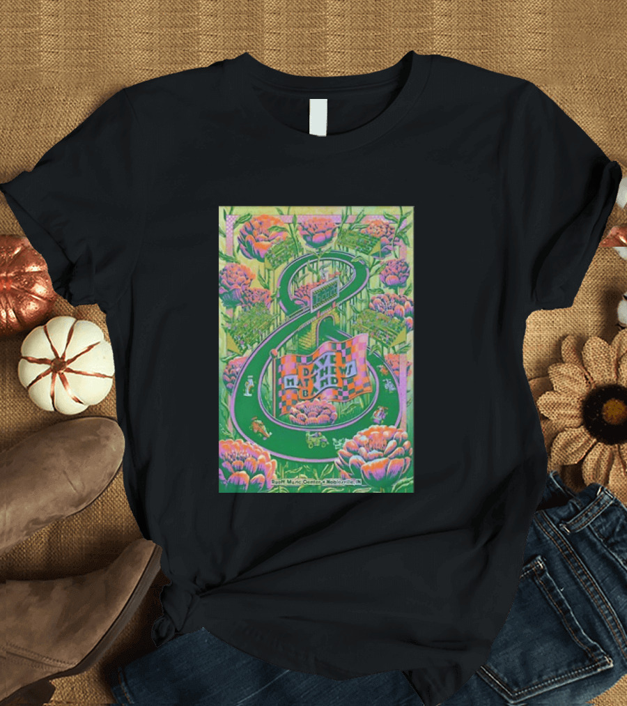 Dave Matthews Band Jun 26th 2026 Ruoff Music Center Noblesville IN Vibrant With Floral And Racing T-Shirt