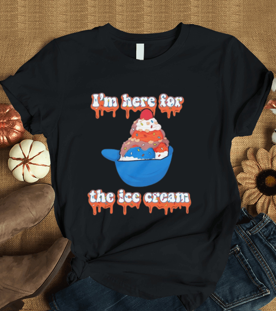 I'm Here For The Ice Cream New York Mets Baseball T-Shirt