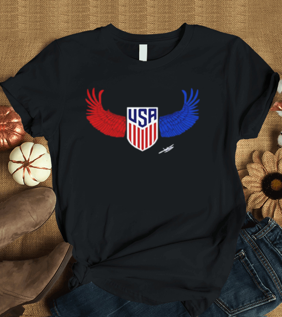 USA Wings Shield United States Men National Team T-Shirt