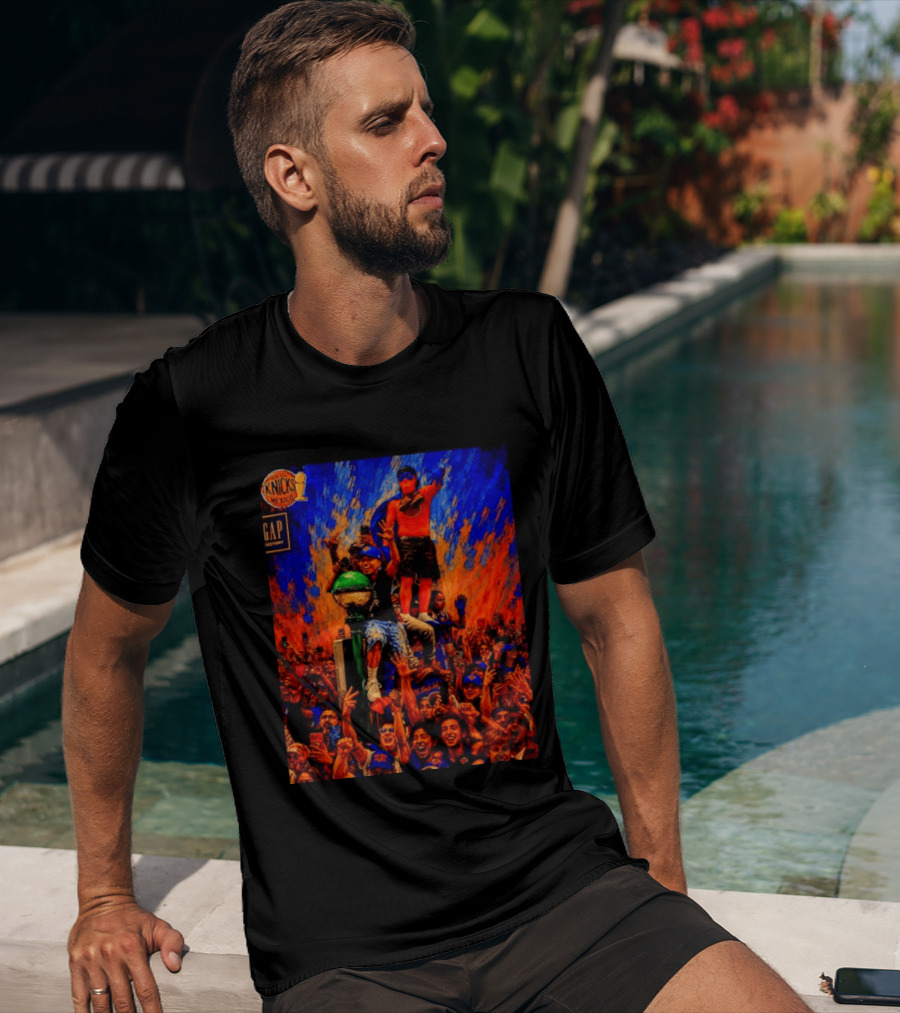 Knicks Fans Celebration New York Subway Graffiti Mexico NBA T-Shirt