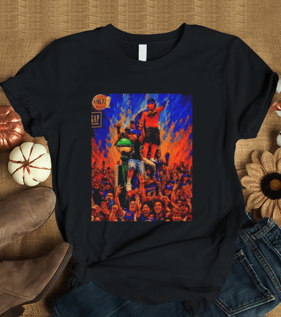 Knicks Fans Celebration New York Subway Graffiti Mexico NBA T-Shirt