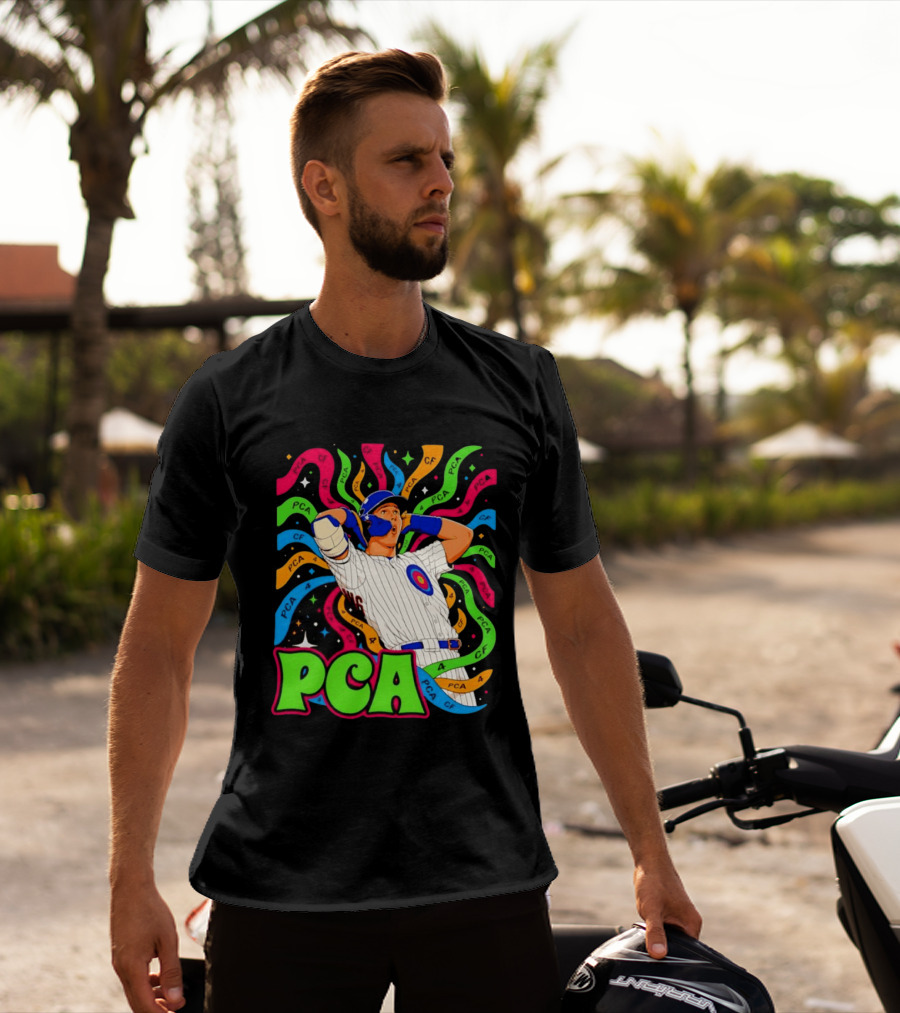 PCA Baseball Player Vibe Retro Style With Cosmic T-Shirt