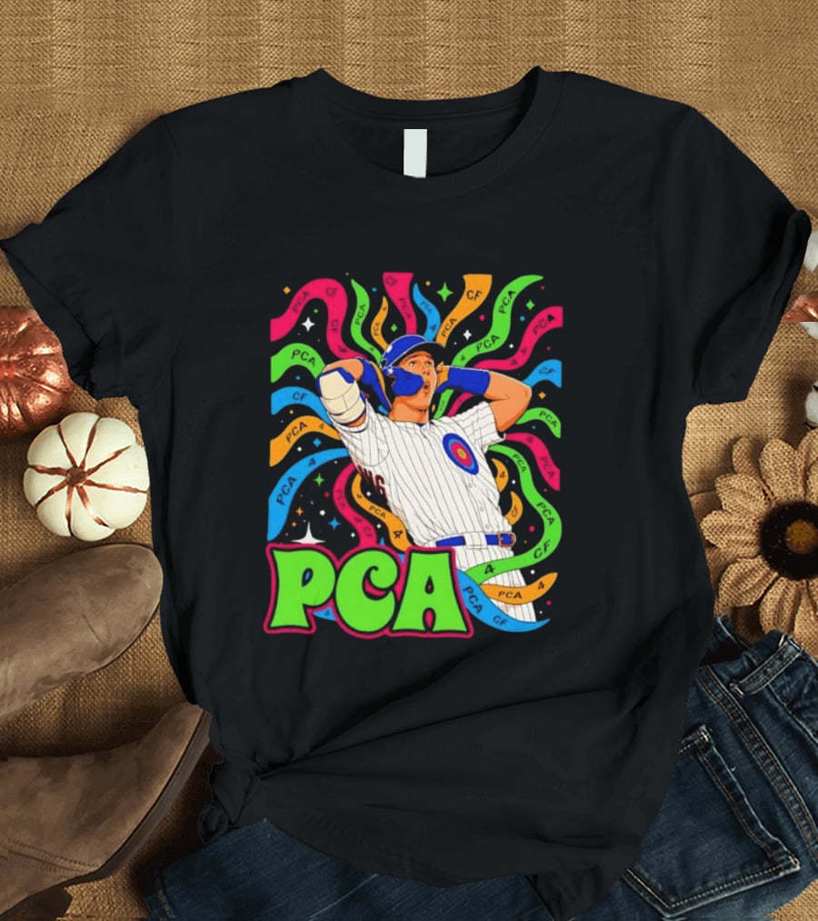 PCA Baseball Player Vibe Retro Style With Cosmic T-Shirt