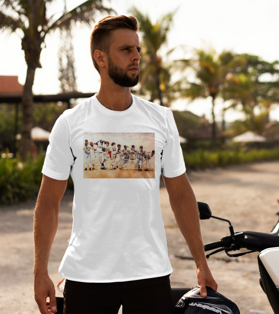 Carlton 32 Philadelphia Baseball Legend MLB Players Painting T-Shirt