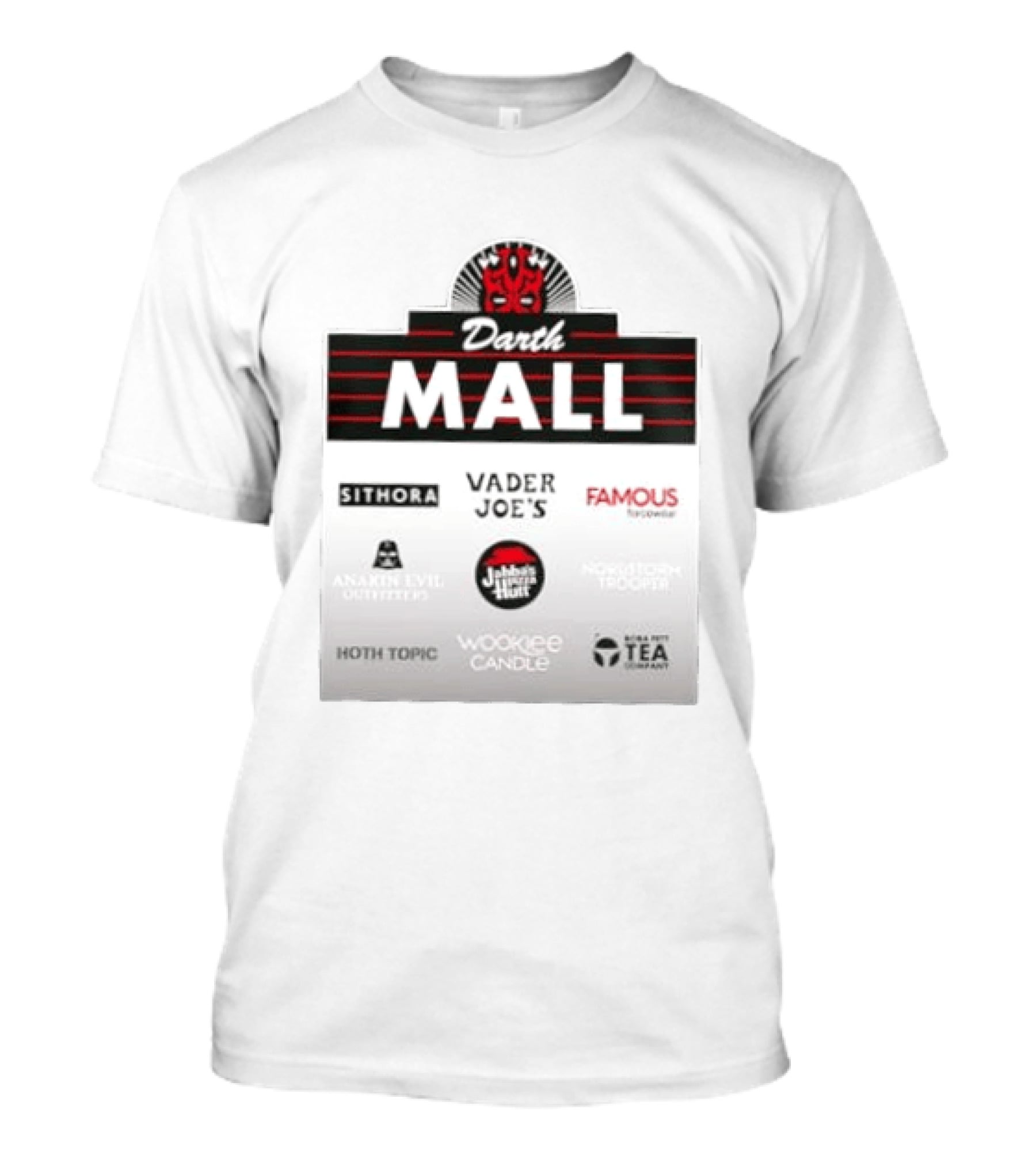 Darth Maul Sithora Vader Joe's Famous Forcewear Anakin Evil Outfitters Hoth Topic Wookiee Candle T-Shirt