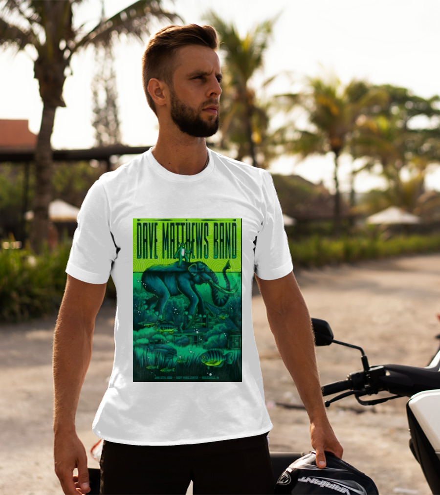 Dave Matthews Band Noblesville IN June 27 2026 Frog Elephant Lillypad Dreamscape T-Shirt