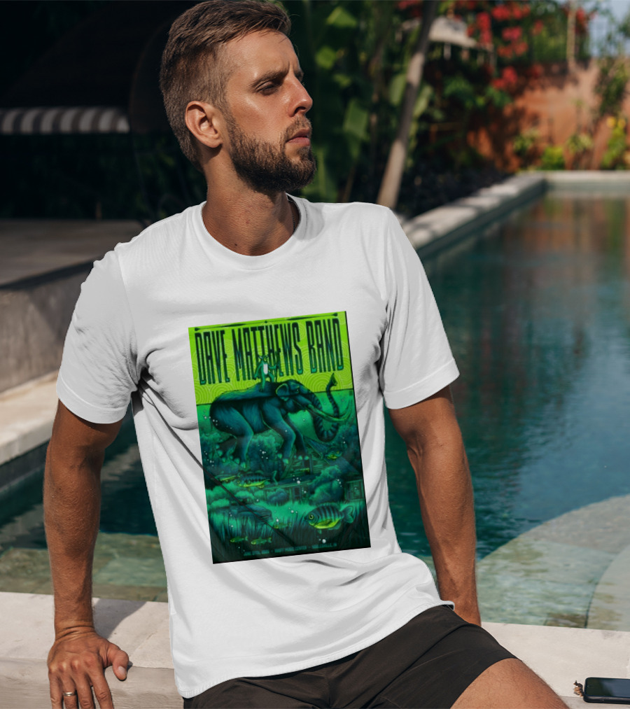Dave Matthews Band Noblesville IN June 27 2026 Frog Elephant Lillypad Dreamscape T-Shirt