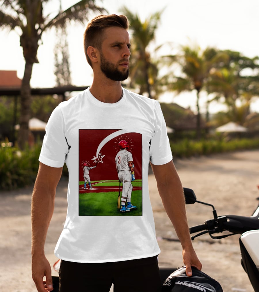 Kyle Schwarber Bryce Harper Philadelphia Phillies MLB Baseball Players T-Shirt