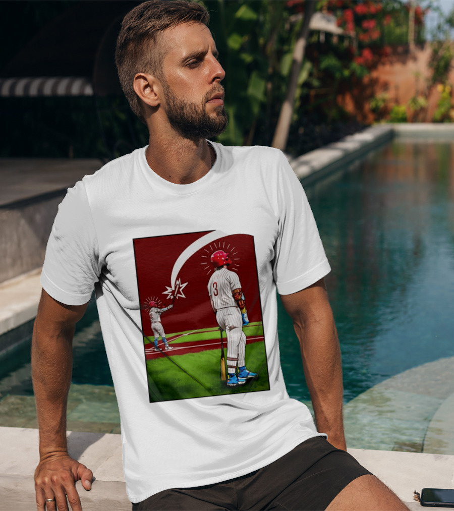 Kyle Schwarber Bryce Harper Philadelphia Phillies MLB Baseball Players T-Shirt