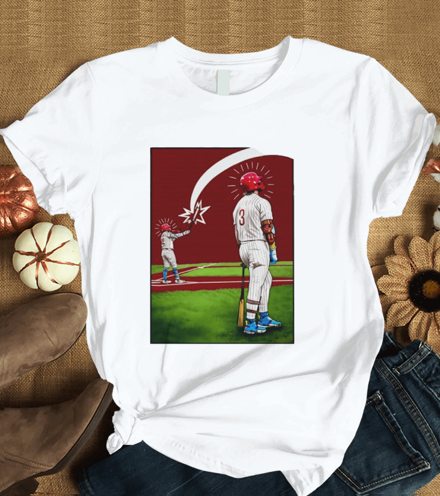 Kyle Schwarber Bryce Harper Philadelphia Phillies MLB Baseball Players T-Shirt