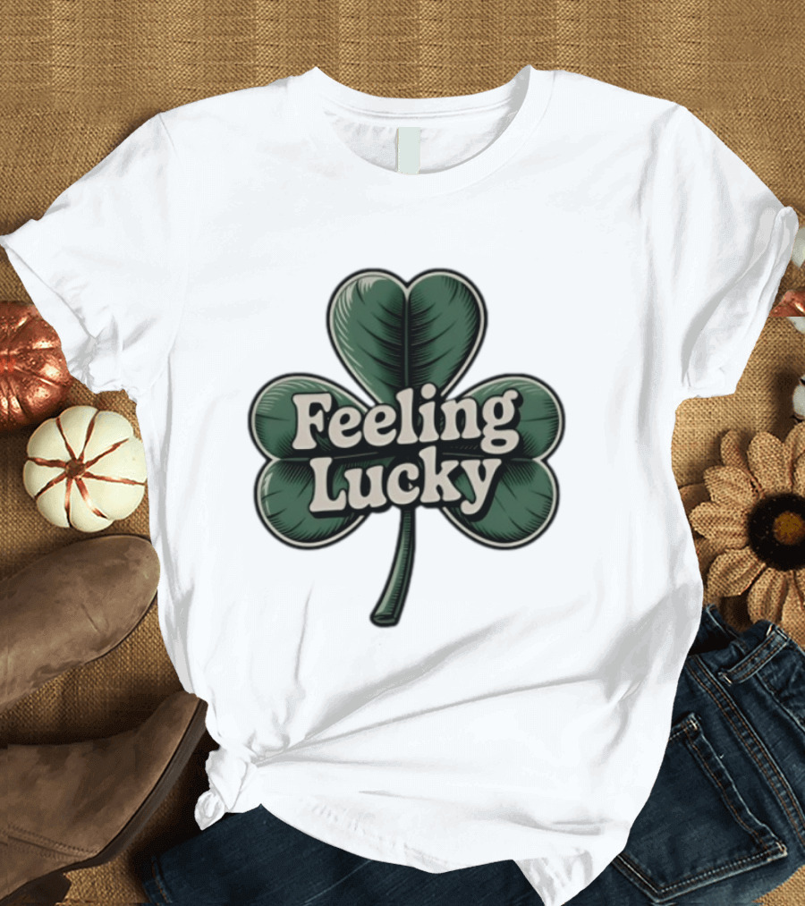 Feeling Lucky Shamrock St. Patrick's Day Clover T-Shirt