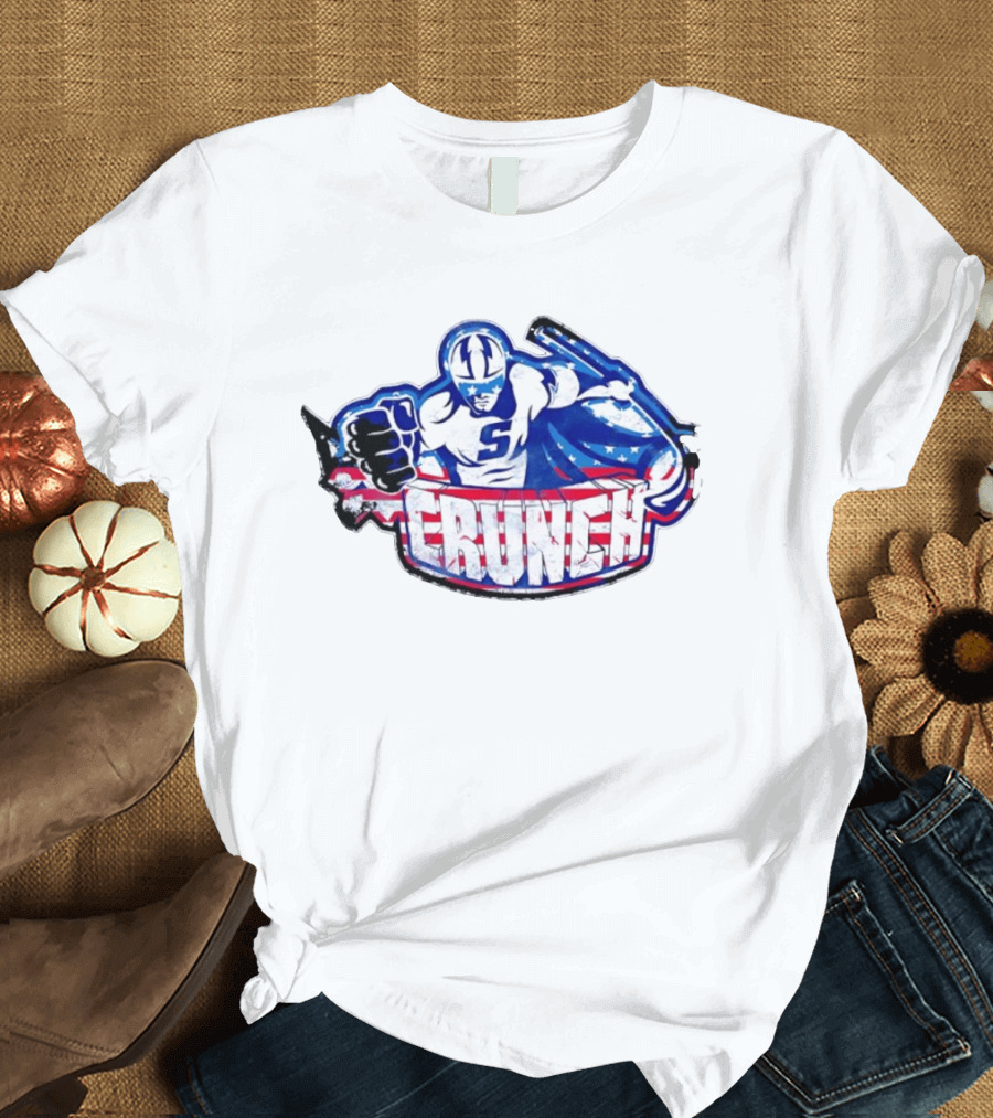 Syracuse Crunch Superhero Logo Stars And Stripes T-Shirt