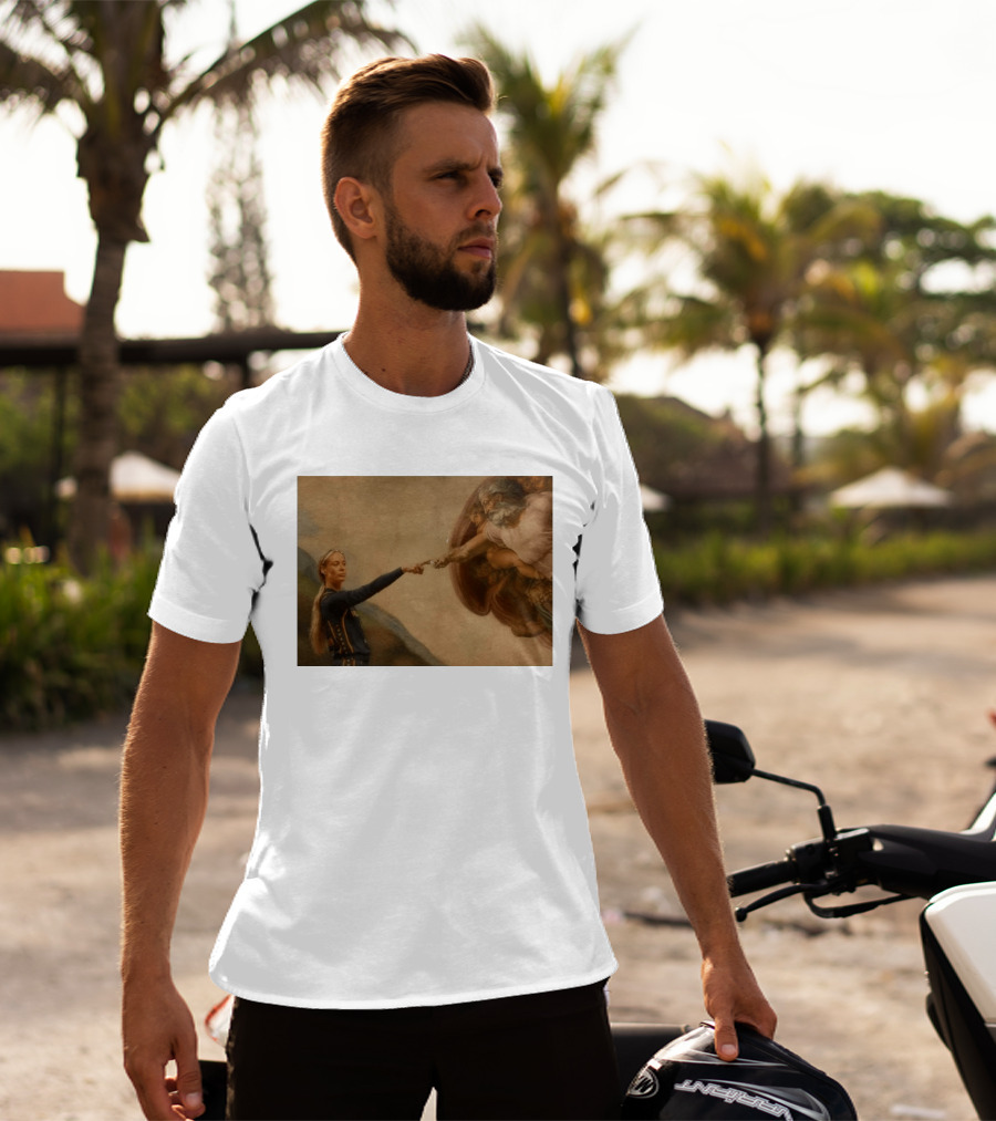 Creation Of Adam Indiana Fever Basketball Player T-Shirt
