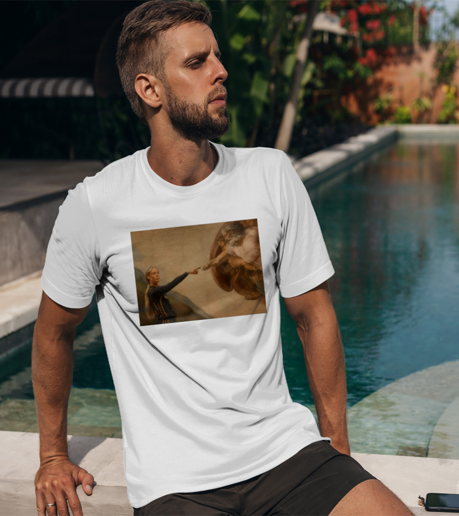 Creation Of Adam Indiana Fever Basketball Player T-Shirt