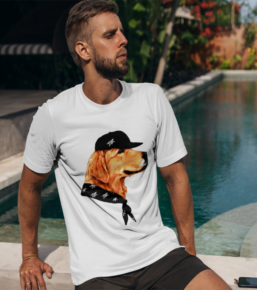 Ashton Kutcher Good Boy Dog Cap Bandana T-Shirt