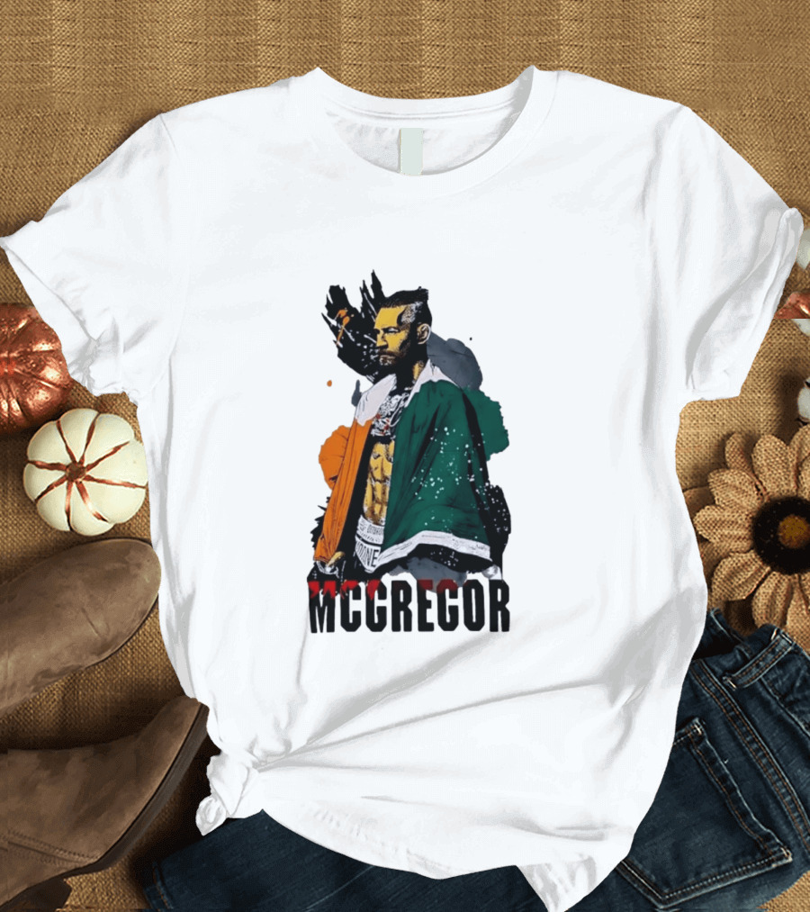 McGregor Irish Flag Warrior In The Cage T-Shirt