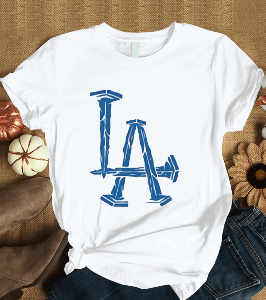 Los Angeles Dodgers LA Nails Baseball Team T-Shirt
