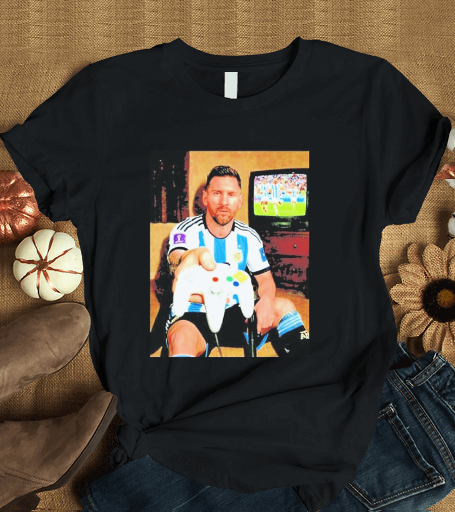 Argentina National Team Icon Lionel Messi Gaming Experience T-Shirt