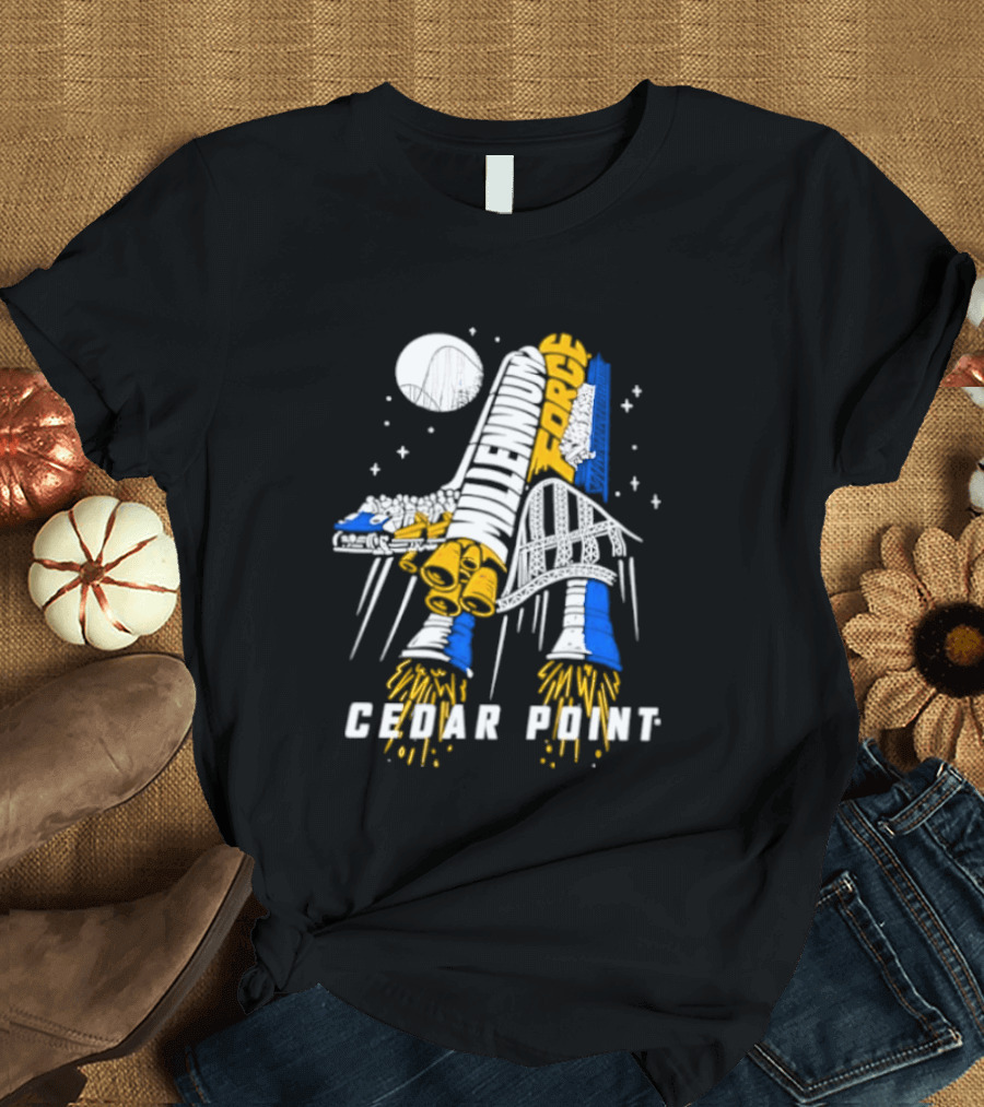 Millennium Force Cedar Point Space Rocket Shuttle Adventure T-Shirt