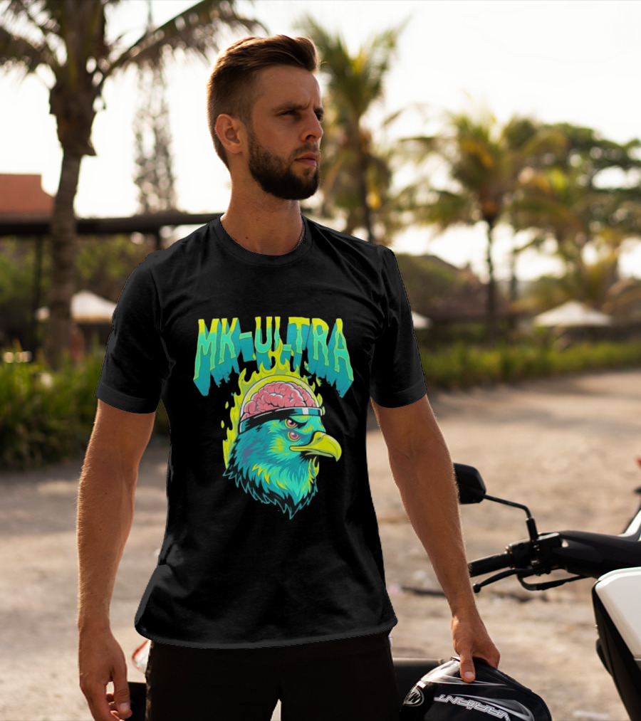 MK Ultra Eagle Brain Helmet T-Shirt
