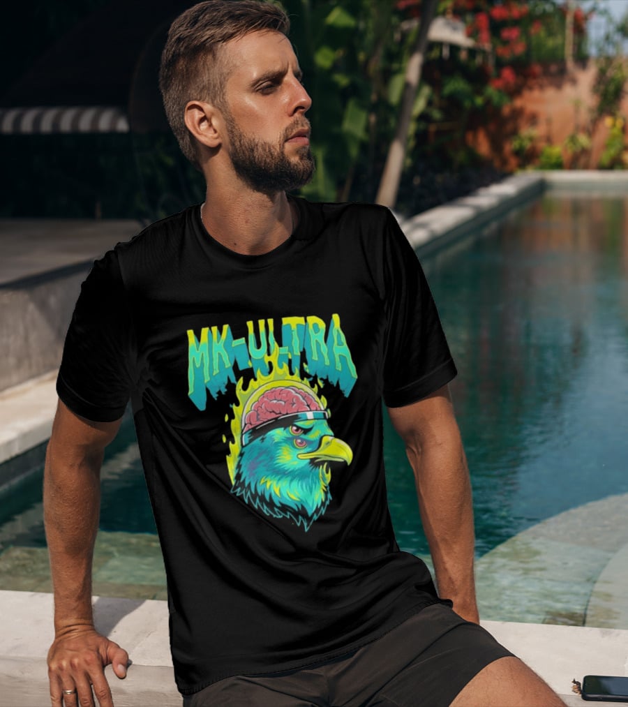 MK Ultra Eagle Brain Helmet T-Shirt
