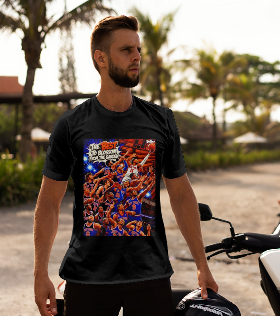 New York Knicks The Best To Blossom From The Garden Walt Frazier Carmelo Anthony Jalen Brunson T-Shirt