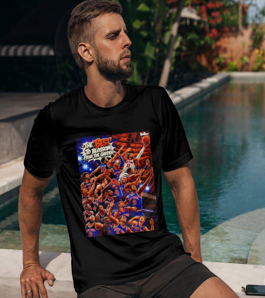 New York Knicks The Best To Blossom From The Garden Walt Frazier Carmelo Anthony Jalen Brunson T-Shirt