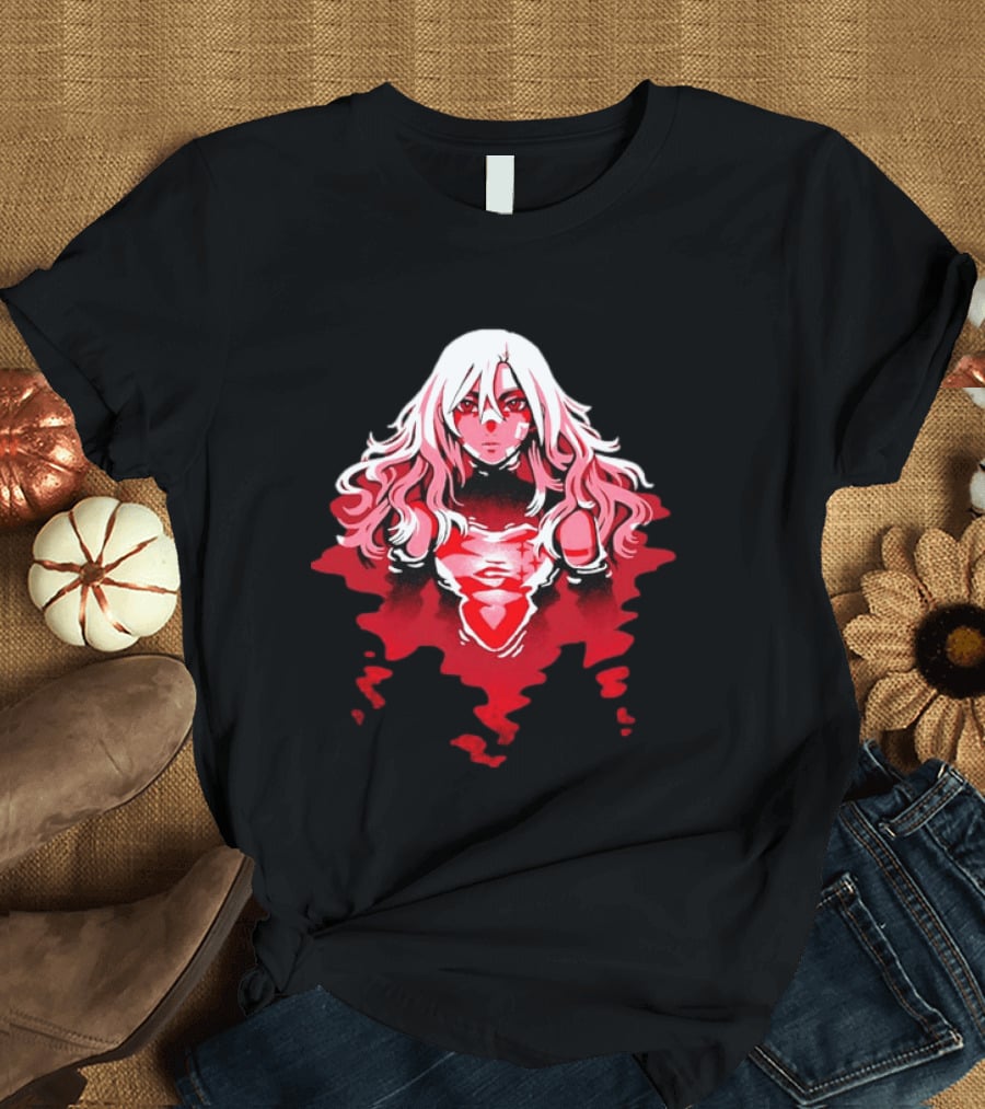 Power Makima Chainsaw Man Red Blood Anime T-Shirt