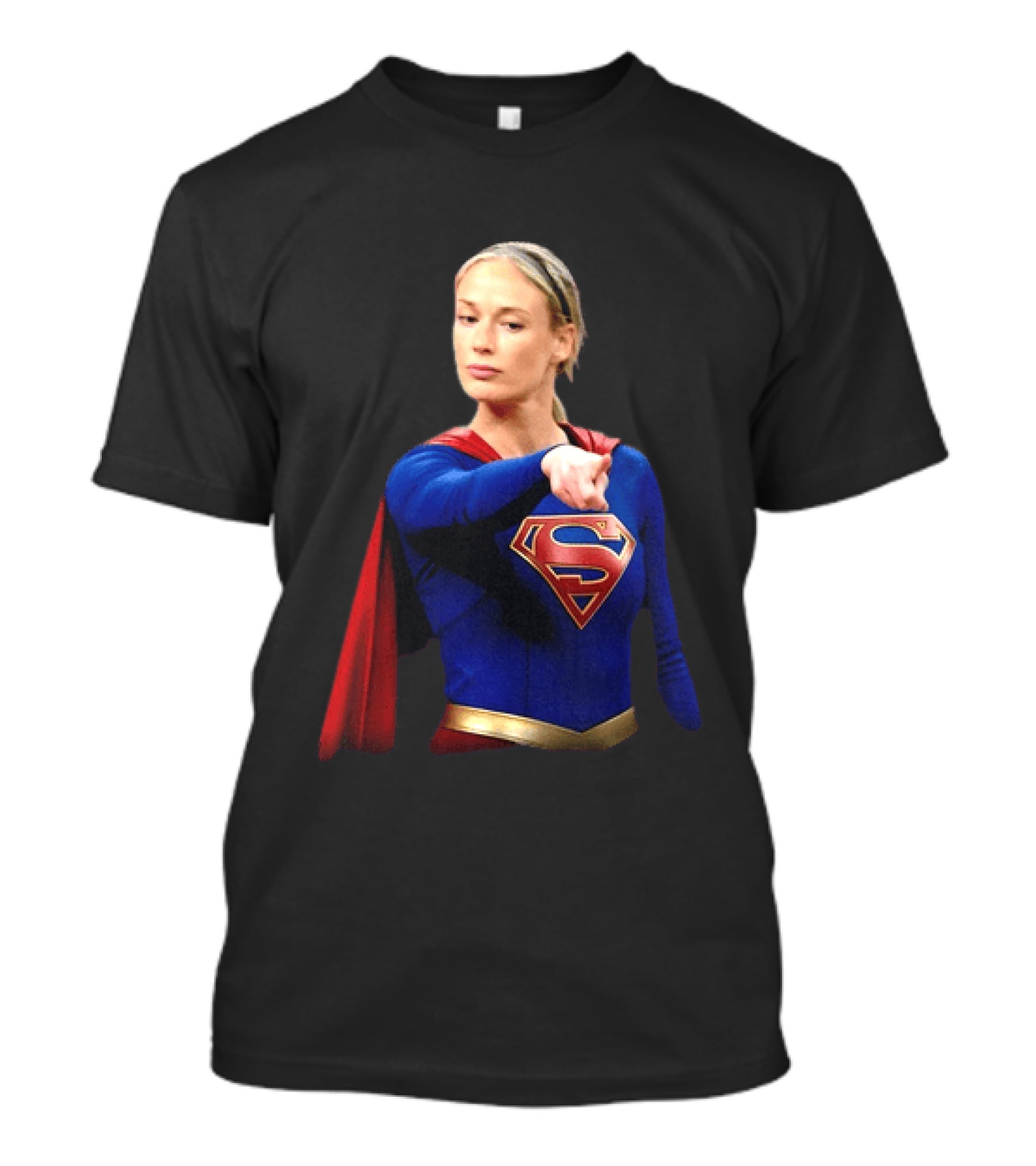 Supergirl Sophie Cunningham Pointing Indiana Fever WNBA T-Shirt