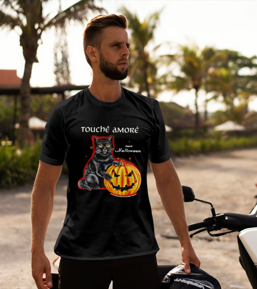 Touche Amore Black Cat Jack O Lantern New Halloween You Keep Finding New Ways T-Shirt
