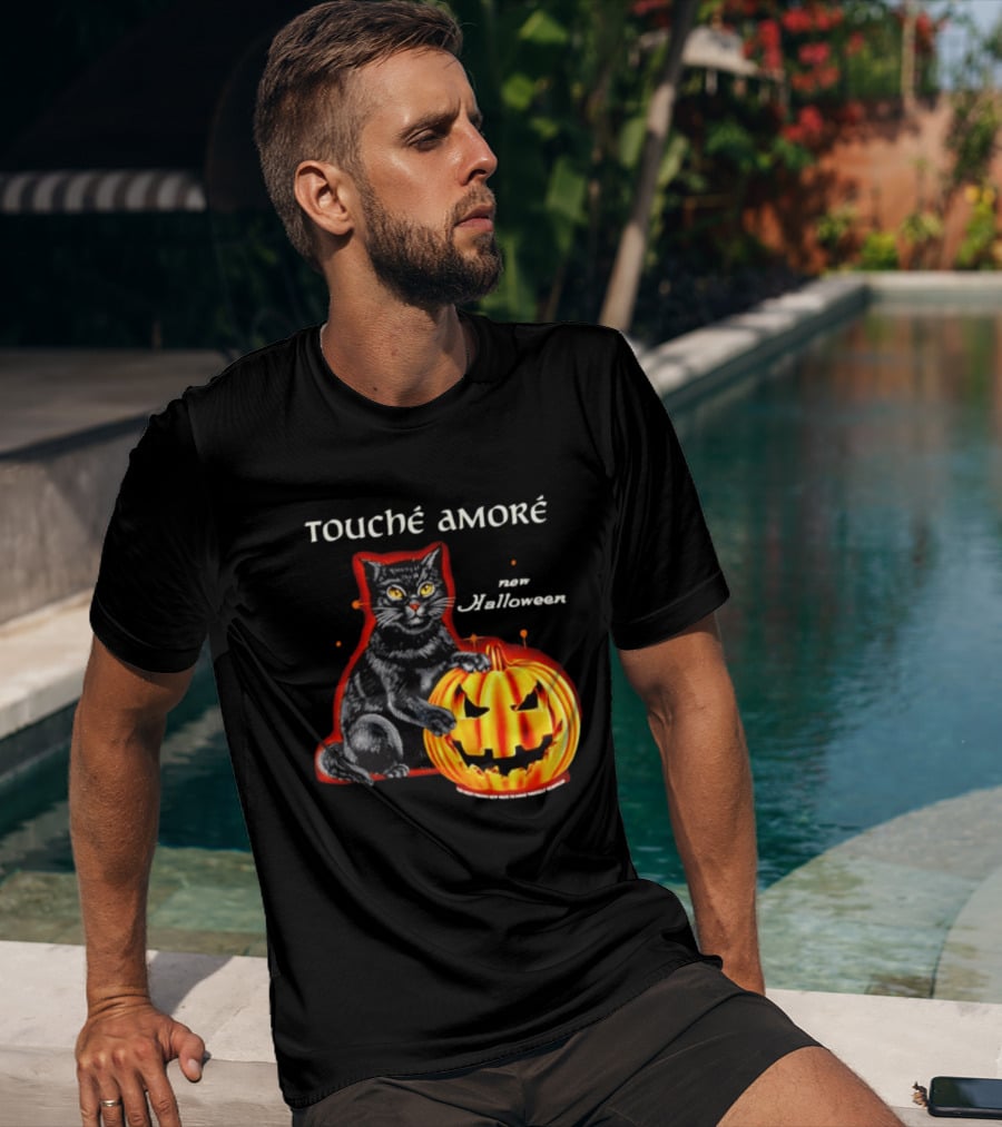 Touche Amore Black Cat Jack O Lantern New Halloween You Keep Finding New Ways T-Shirt