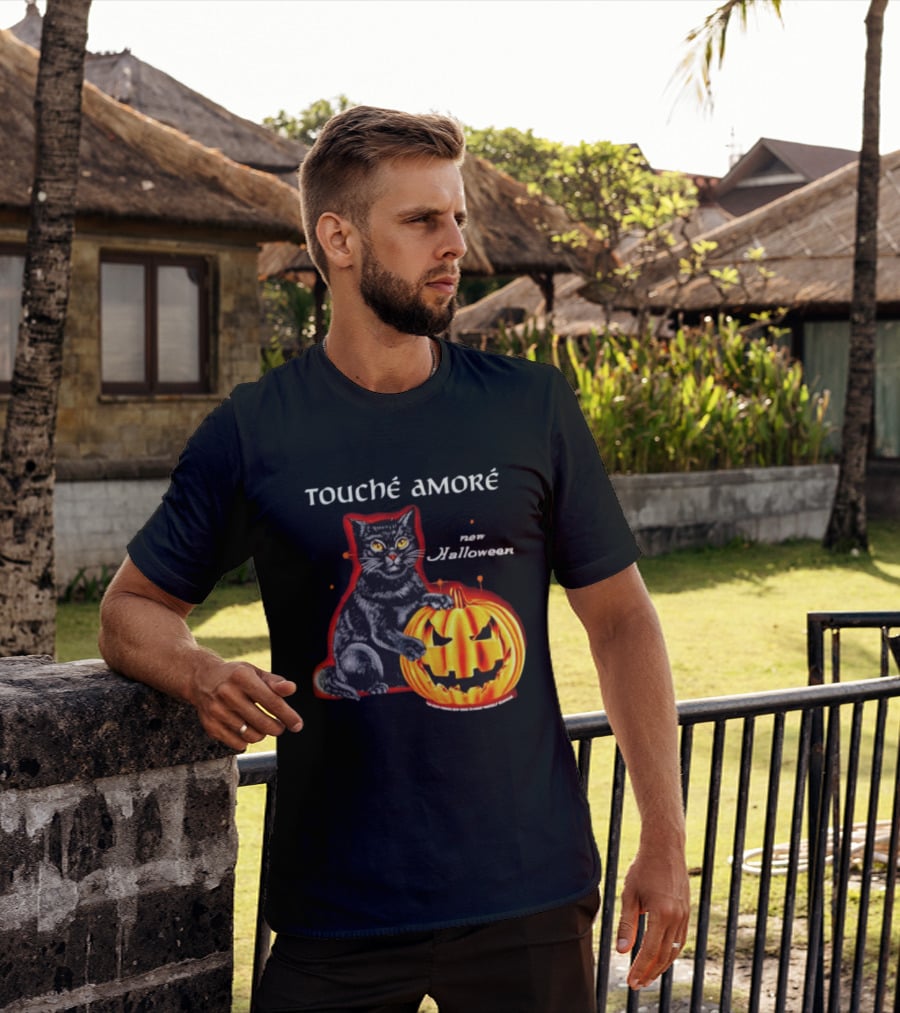 Touche Amore Black Cat Jack O Lantern New Halloween You Keep Finding New Ways T-Shirt
