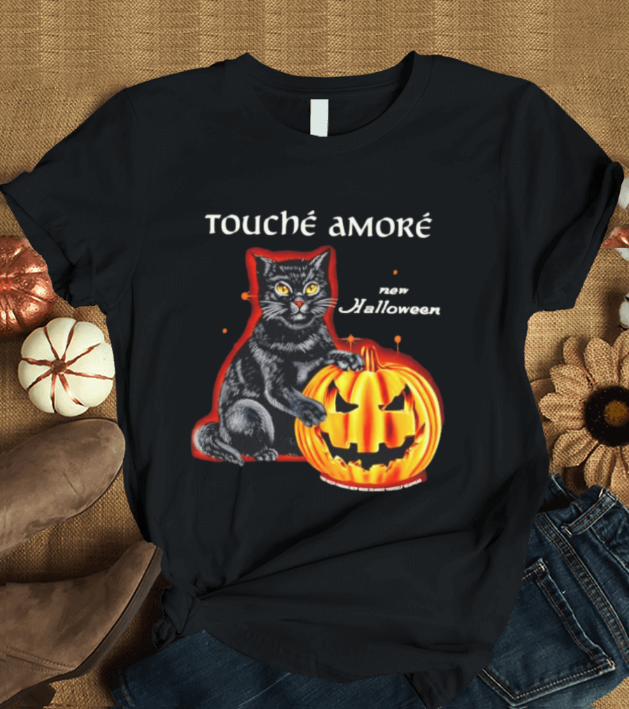 Touche Amore Black Cat Jack O Lantern New Halloween You Keep Finding New Ways T-Shirt