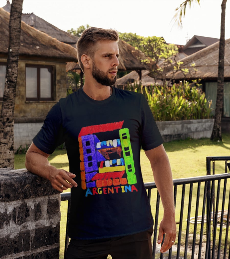 Celebrate Argentina Painted Colorful Urban Architecture T-Shirt