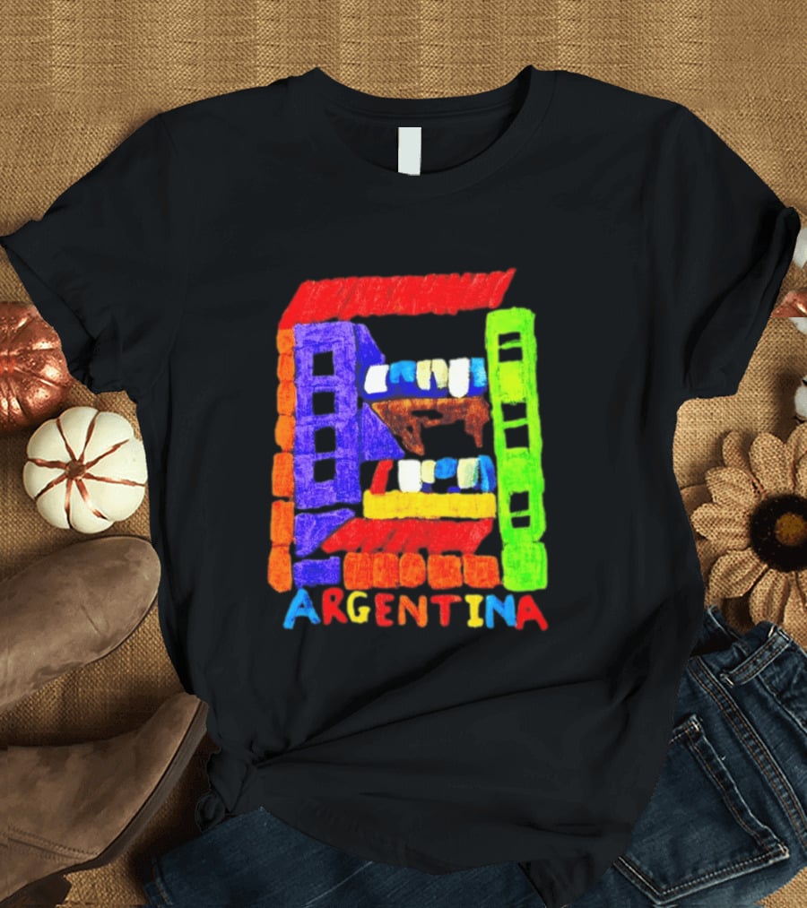 Celebrate Argentina Painted Colorful Urban Architecture T-Shirt