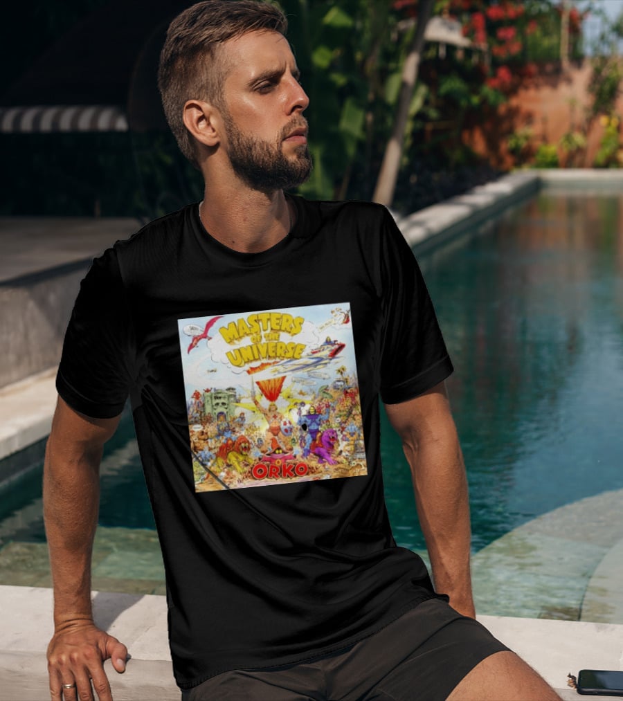 He Man Skeletal Orko Masters Of The Universe Vintage Comic Scene T-Shirt