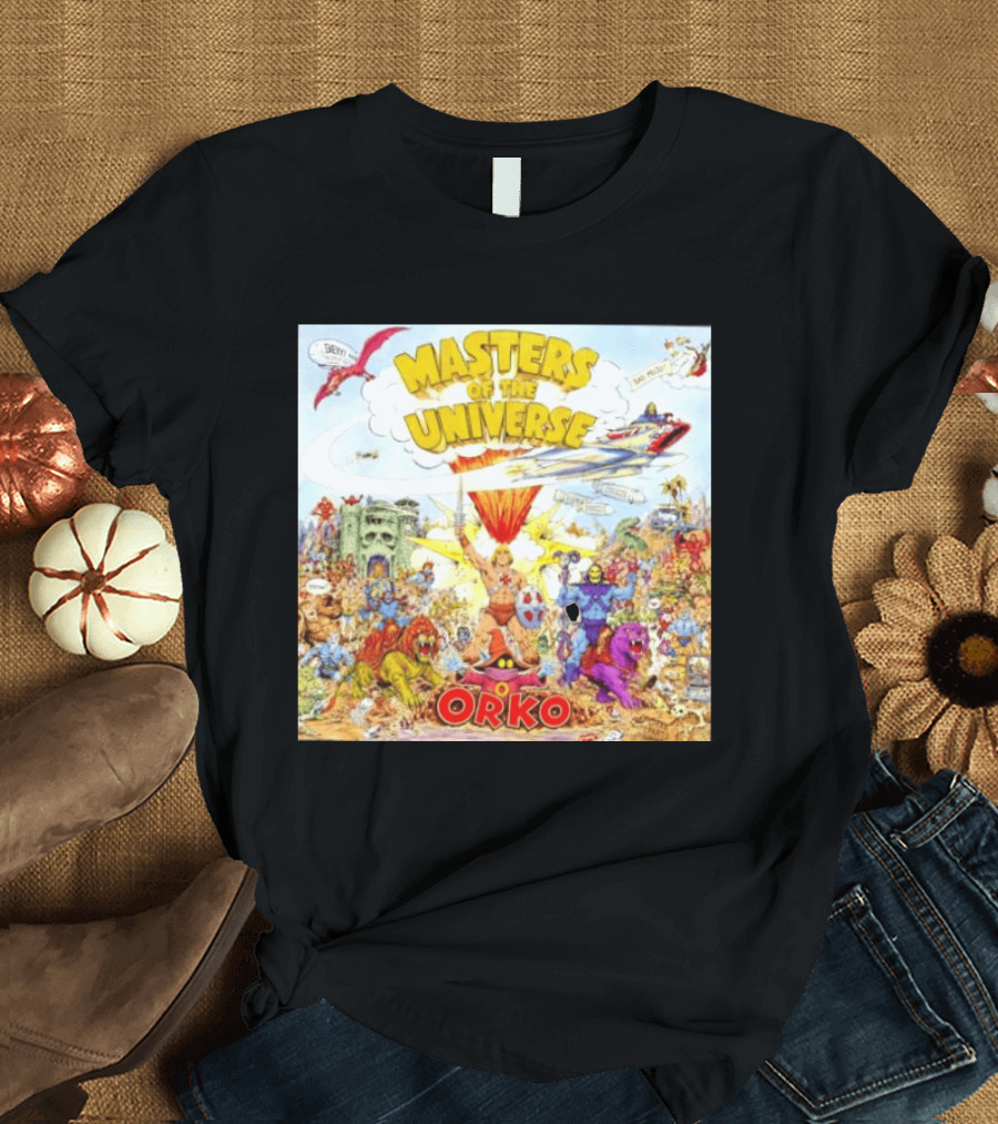 He Man Skeletal Orko Masters Of The Universe Vintage Comic Scene T-Shirt