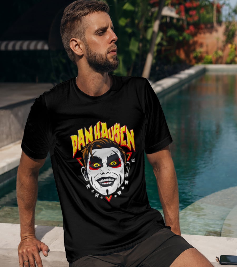 Danhausen Face Paint Yellow Eyes Red Triangle WWE T-Shirt