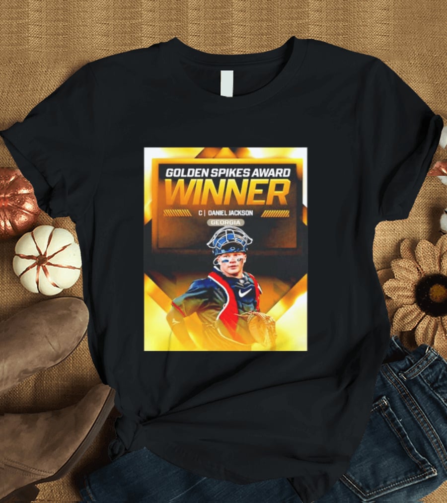 Golden Spikes Award Winner Daniel Jackson Georgia Catcher T-Shirt