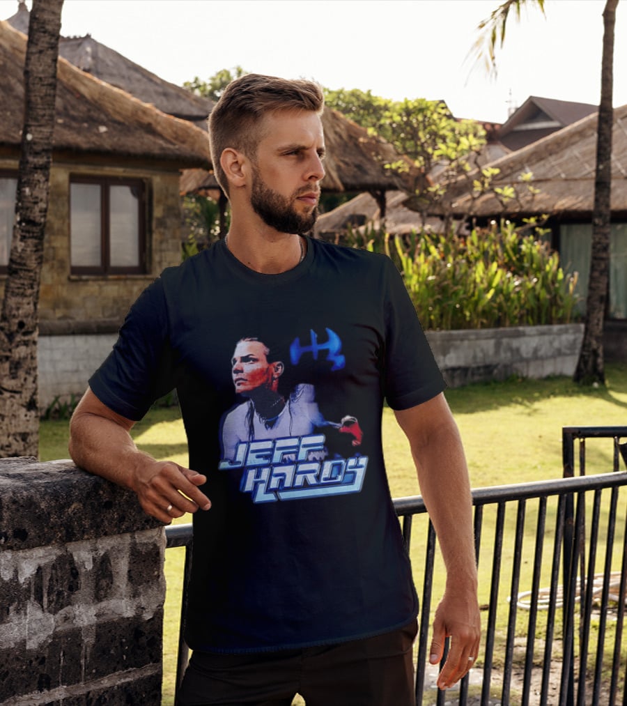 Jeff Hardy WWE Superstar Blue And Red T-Shirt