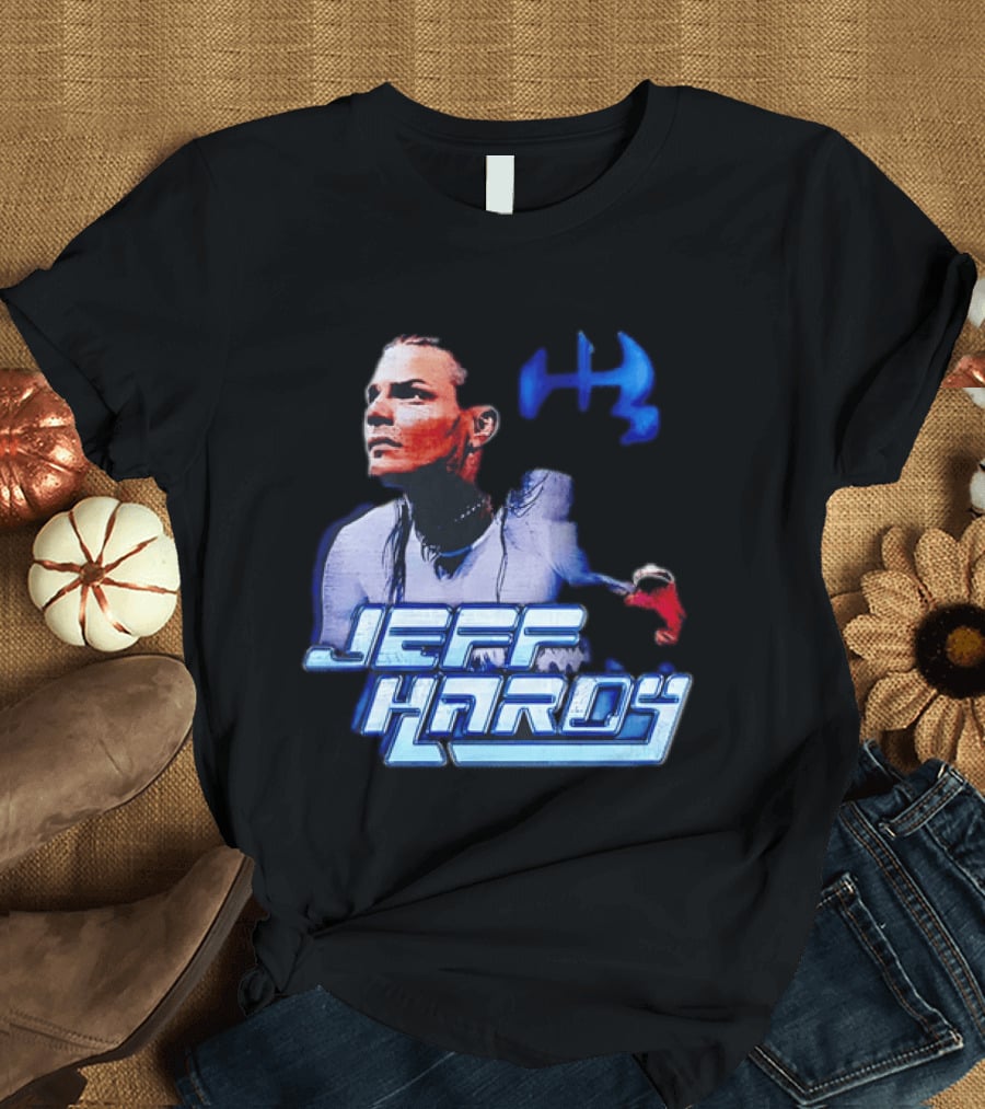 Jeff Hardy WWE Superstar Blue And Red T-Shirt