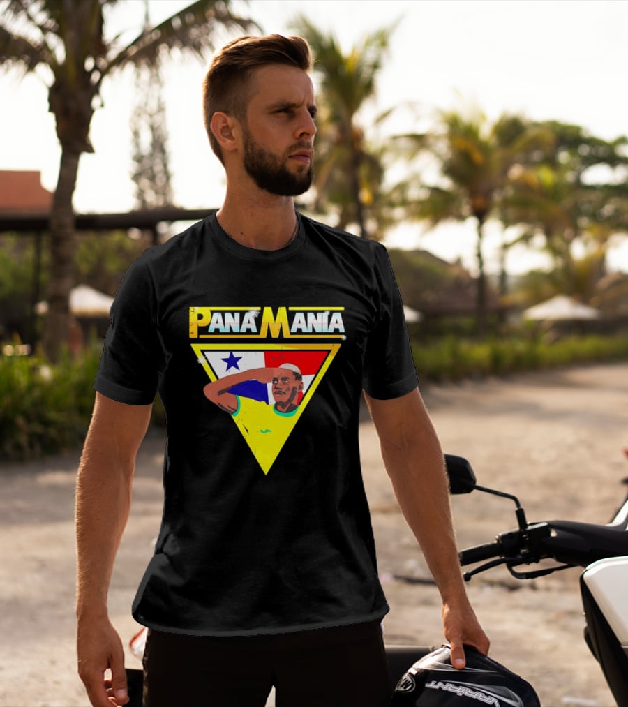 Pana Mania José Córdoba Salute Panama Flag Triangle T-Shirt