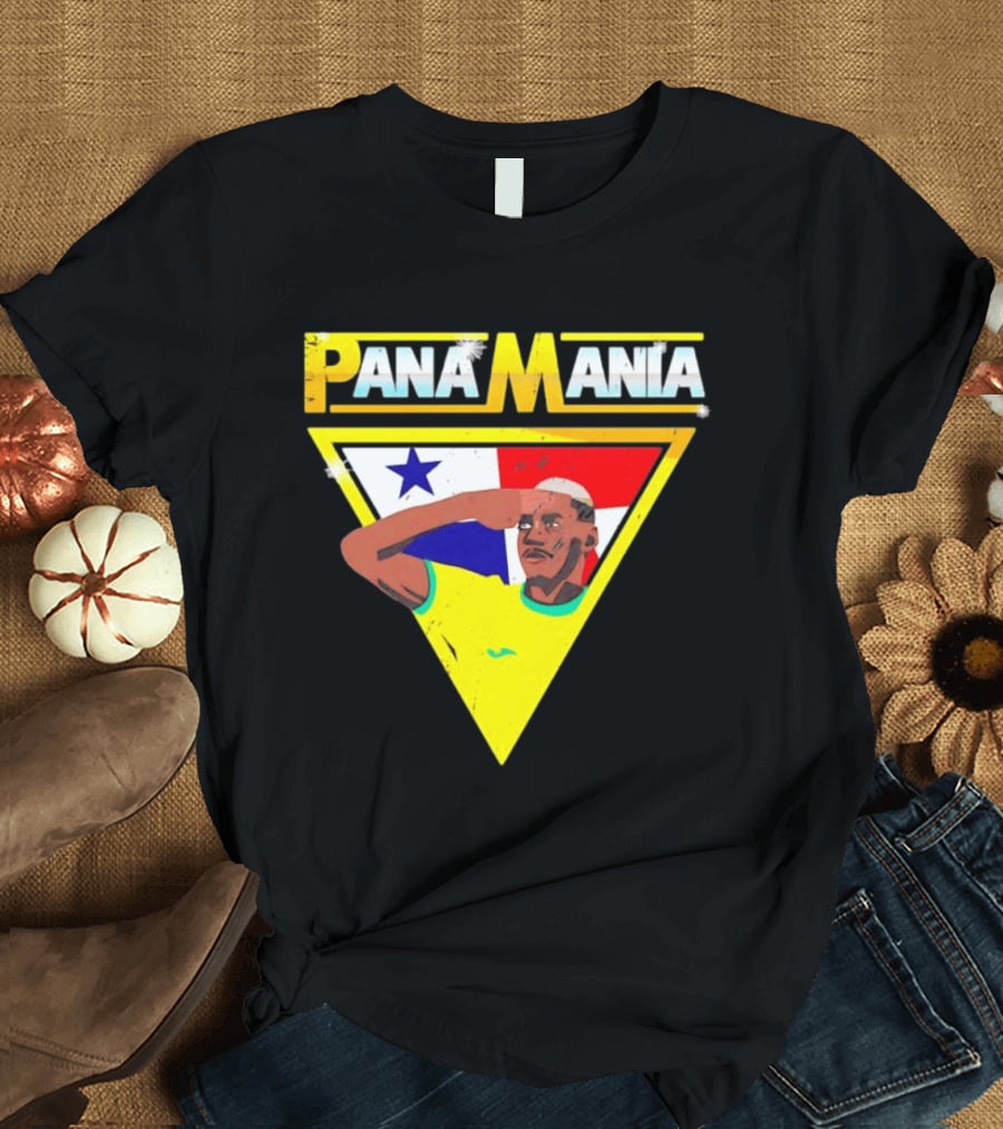 Pana Mania José Córdoba Salute Panama Flag Triangle T-Shirt
