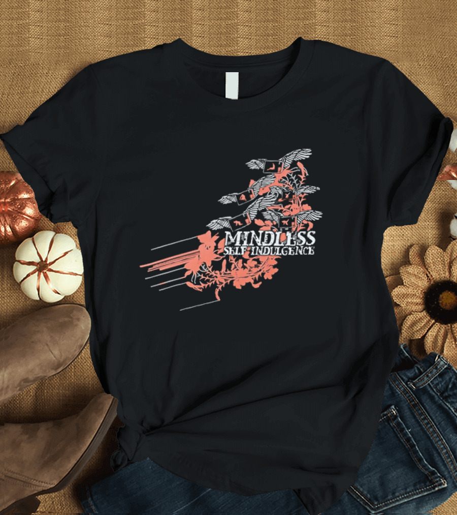 Band Mindless Self Indulgence Flying Monitors Floral Motifs T-Shirt
