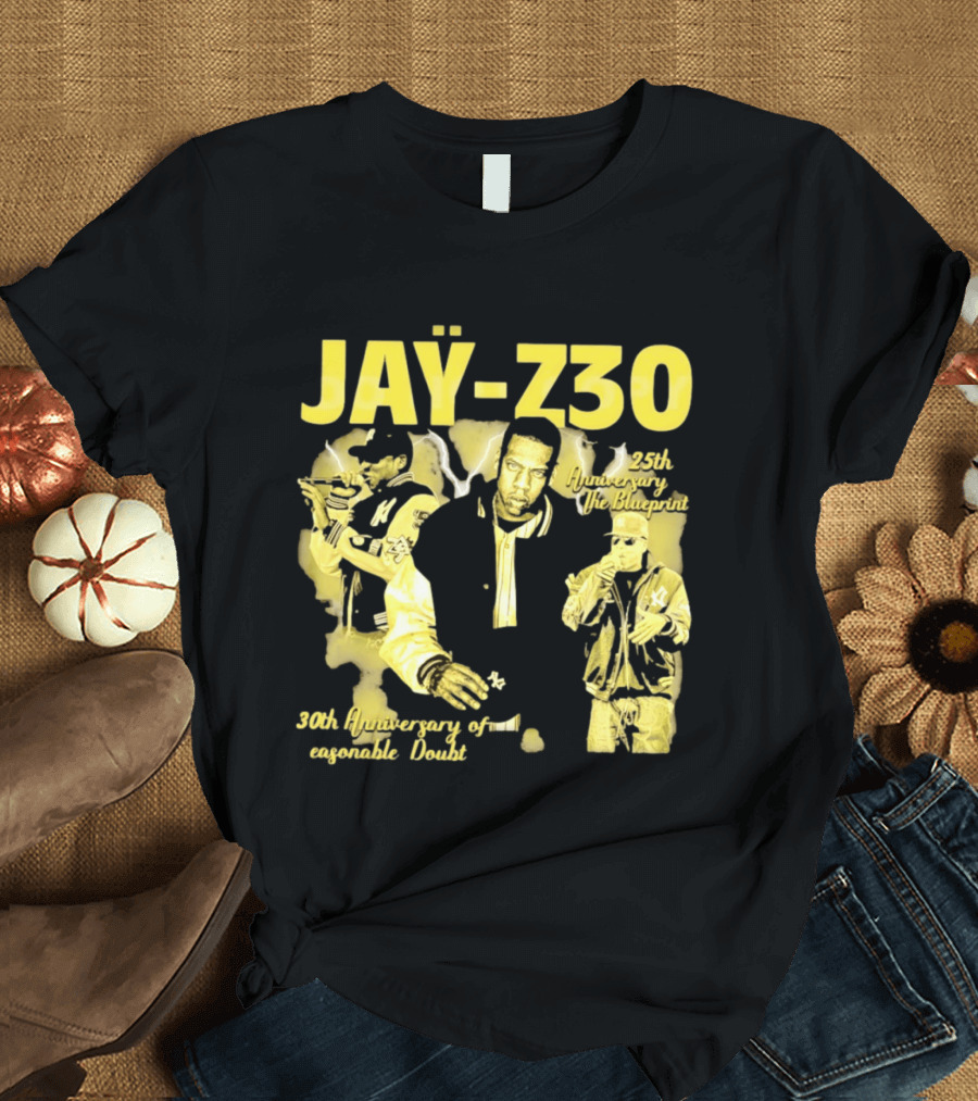 Jay Z30 Celebrating 25th Anniversary The Blueprint 30th Anniversary Reasonable Doubt T-Shirt